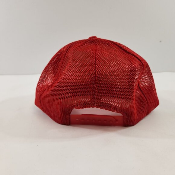 Consolidated Freightways CF Red Snapback Cap Mesh Back Trucker Hat One Size - Picture 5 of 10